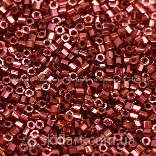 Бисер DBC-116 Miyuki Delica Beads Cut 11/0 (рубка, вишнево-золотой)